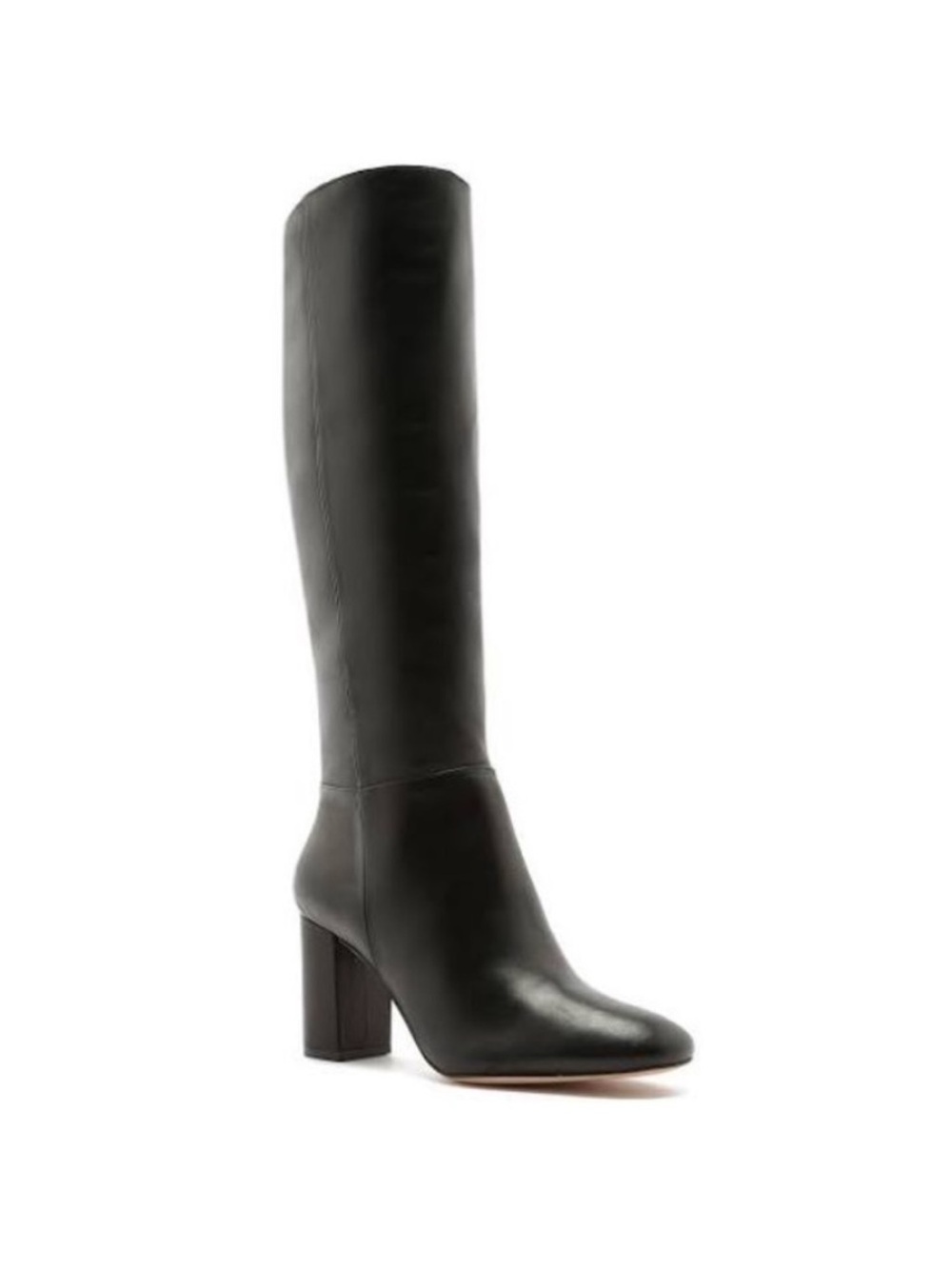 Schutz Bonita Knee-High Boots in black leather size 9B